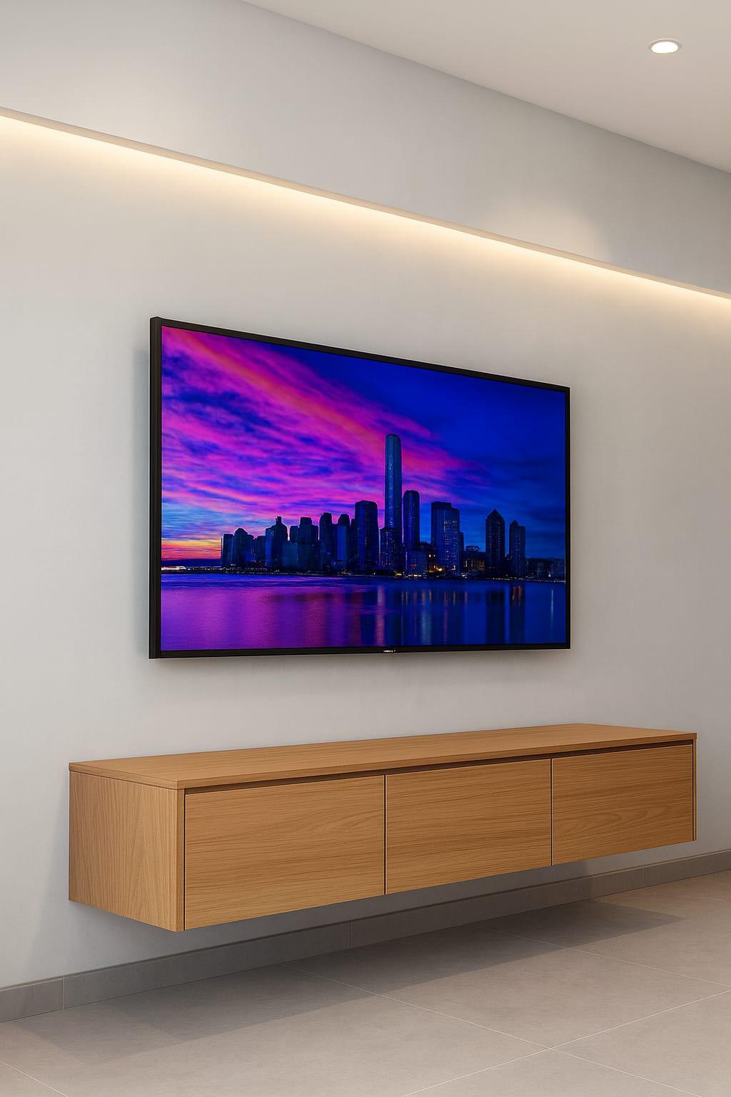 Calmora Wood Base TV